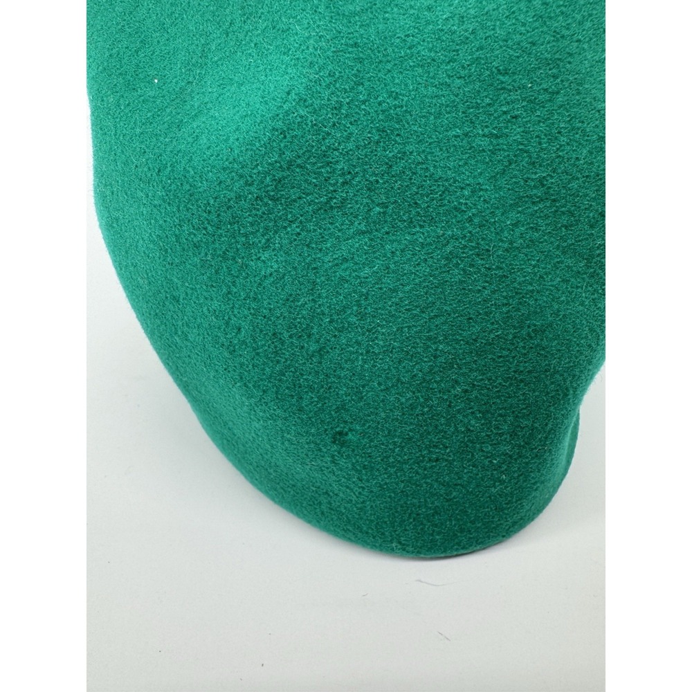 Vintage 60's Oleg Cassini Green Wool Cloche Hat Union Made Equestrian Chic - Picture 6 of 16